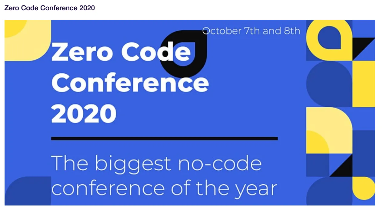 제로코드 컨퍼런스 2020